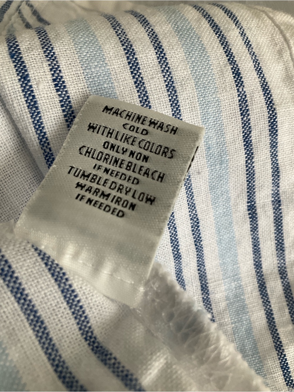 Habitat Striped Tunic Top White Blue Lagenlook Large - Picture 9 of 14